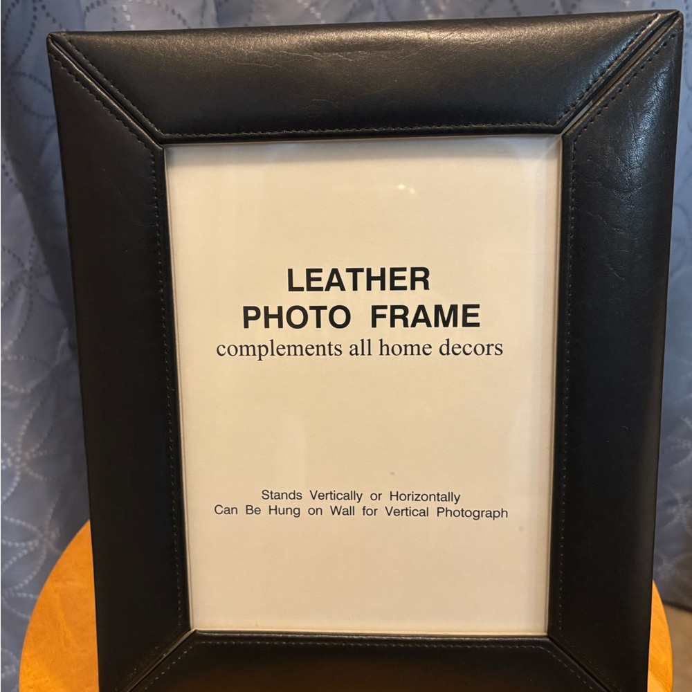 Black Leather Photo Frame